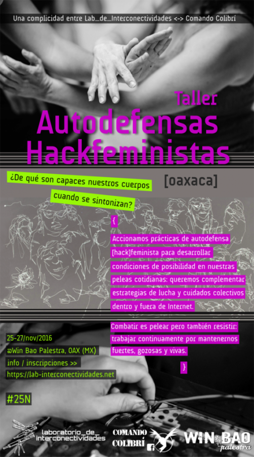 Taller Autodefensas Hackfeministas en Oaxaca